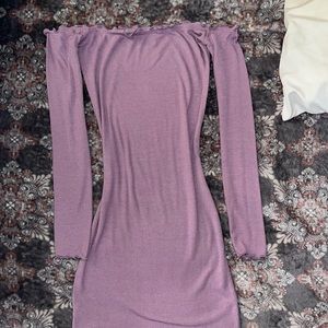 Purple fashion nova mini dress